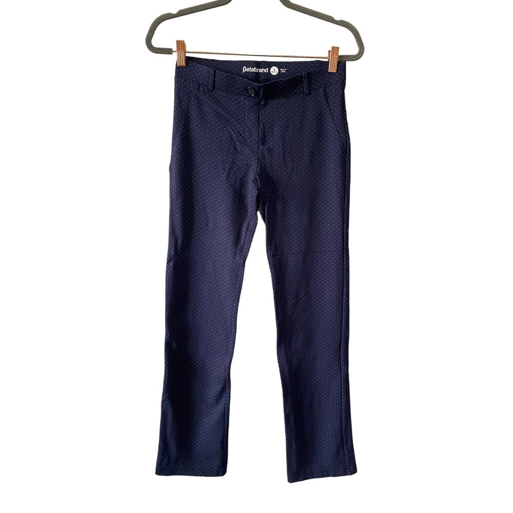 Betabrand Blue  Straight Pull On Pants Size Small Petite